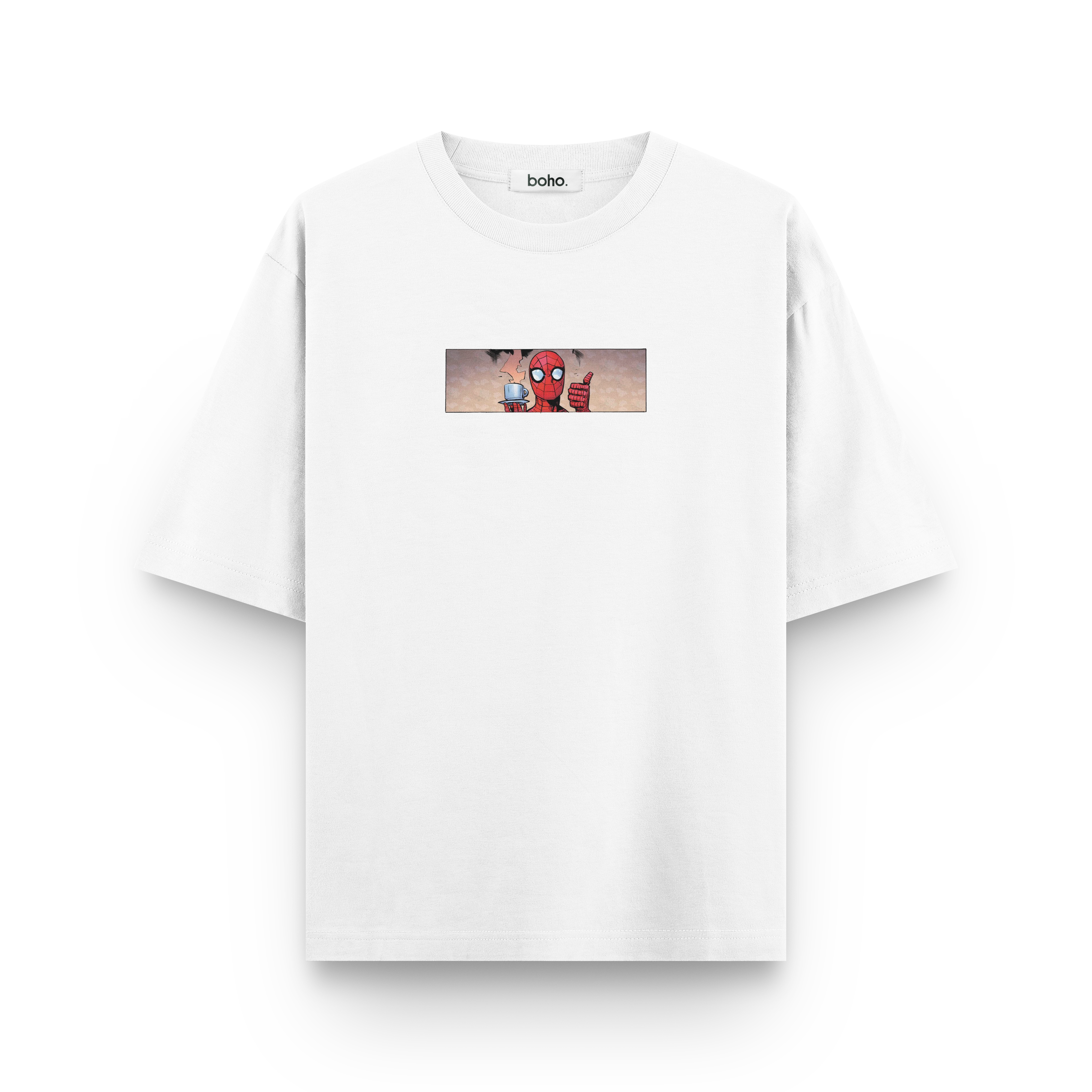 Essential Spider-Man Comic Oversized T-Shirt – White