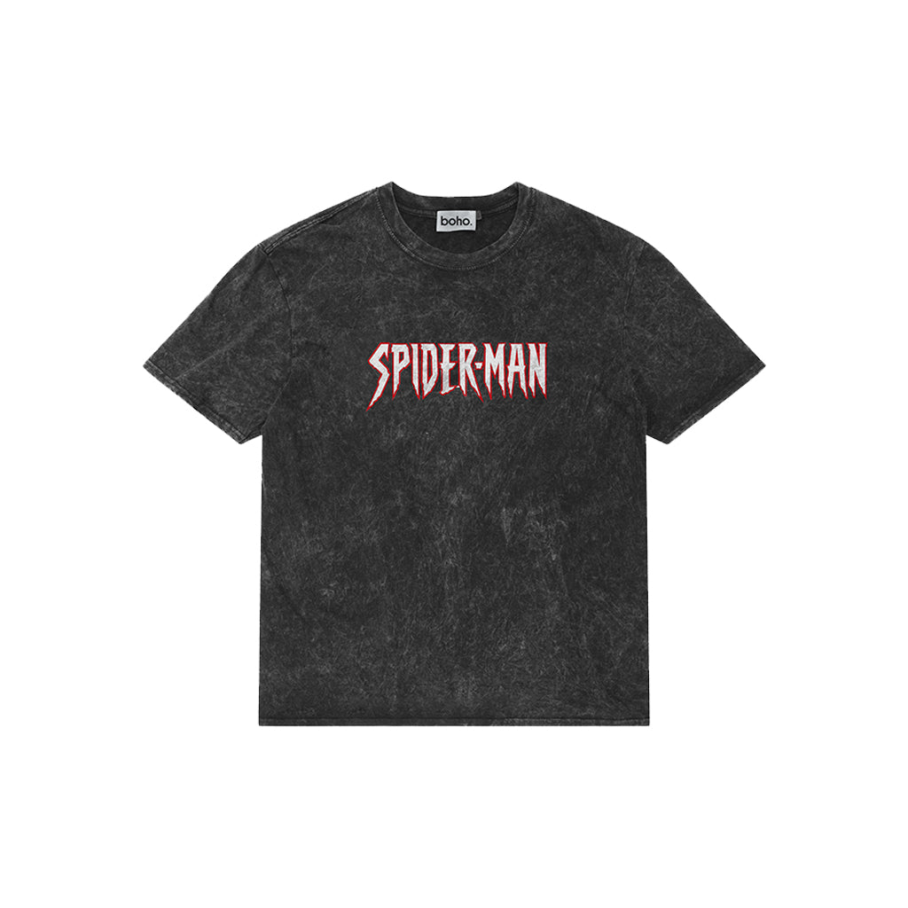 Spider-Man Acid Wash Oversized T-Shirt