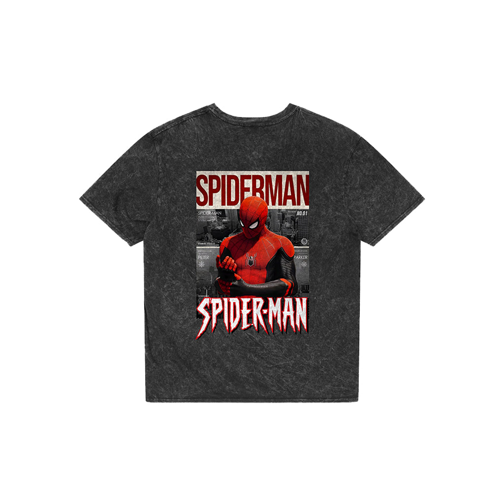 Spider-Man Acid Wash Oversized T-Shirt