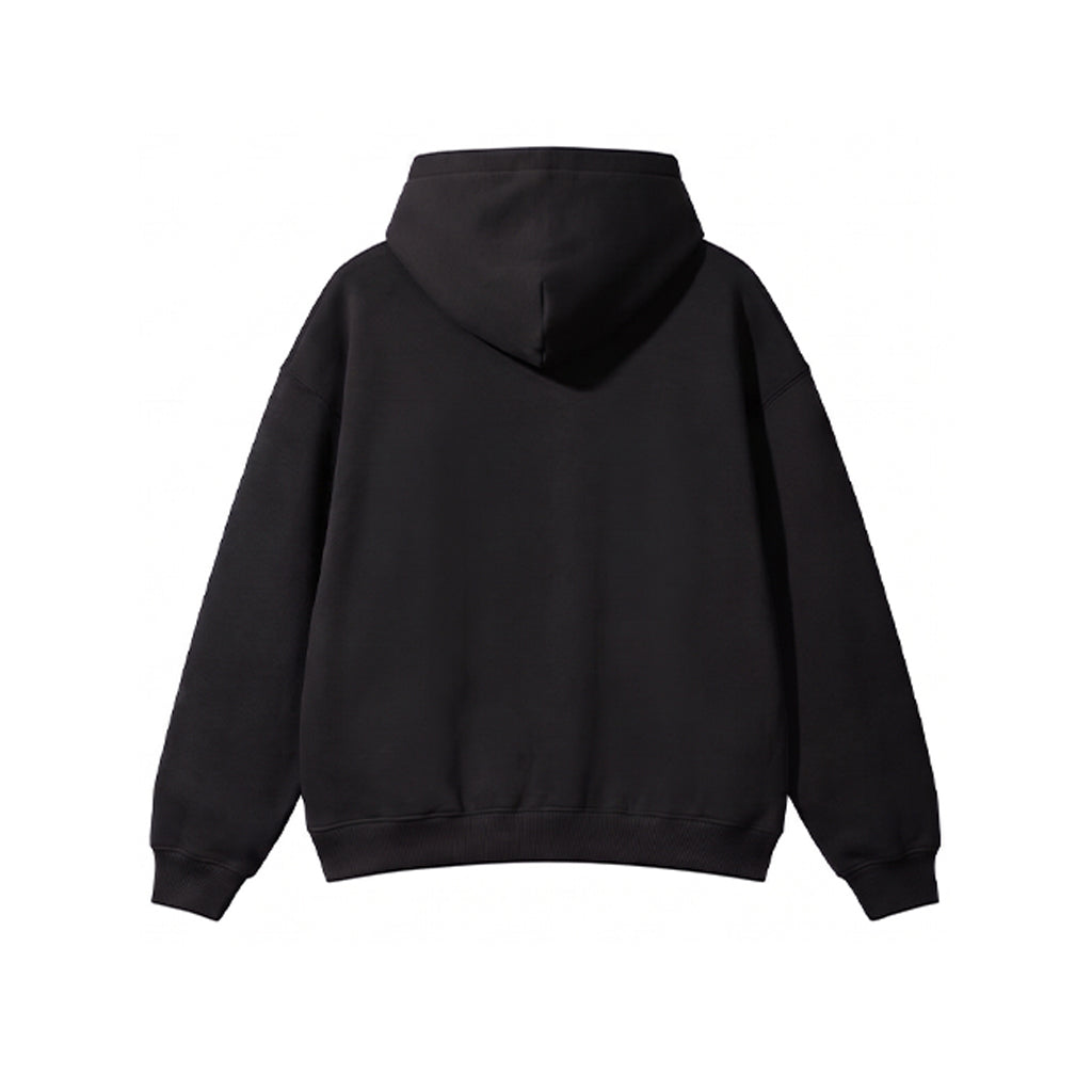 Essential Oversized Drop Shoulder Hoodie – Black