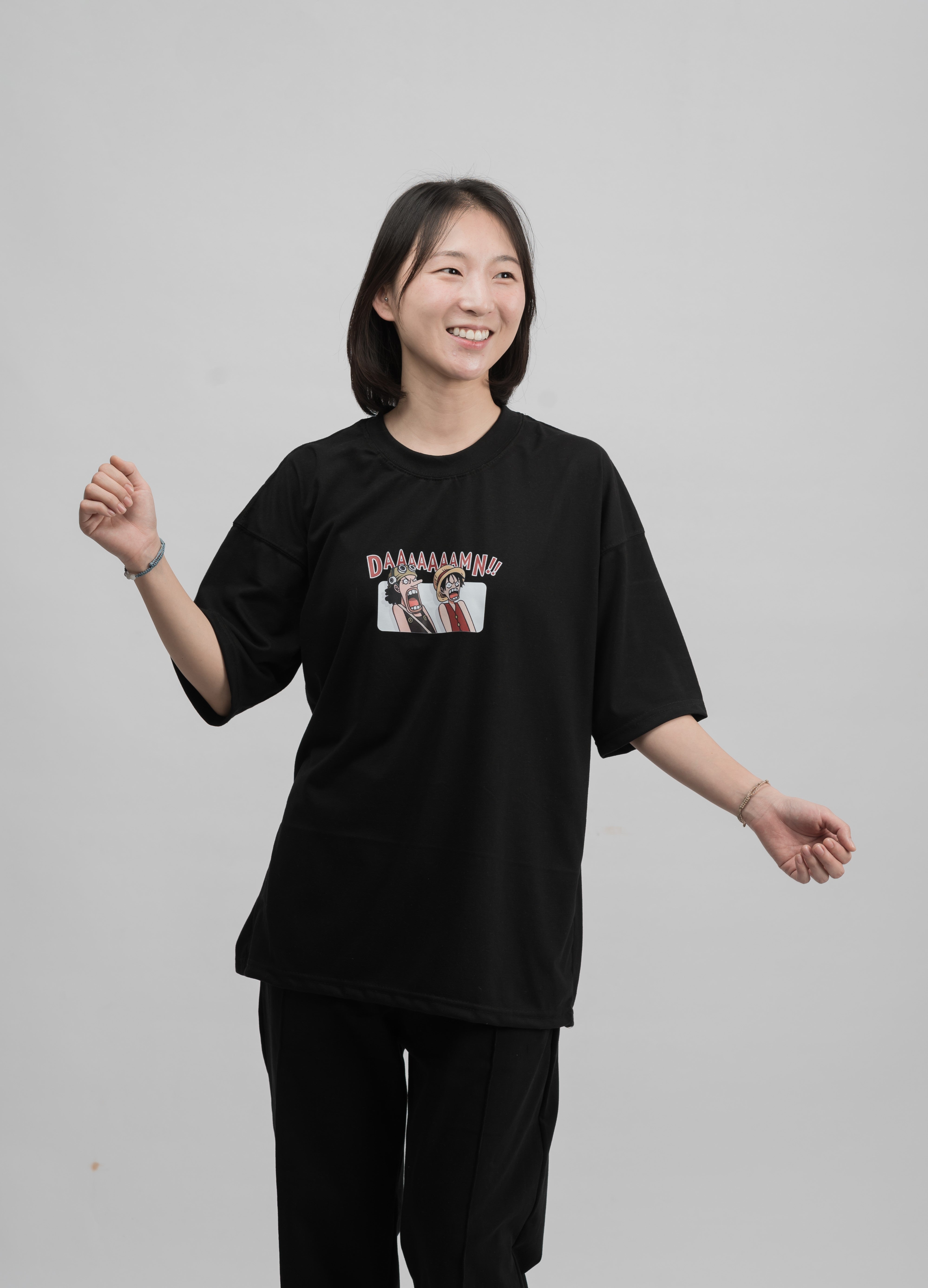 "Daaamn!!”One Piece Oversized T-Shirt