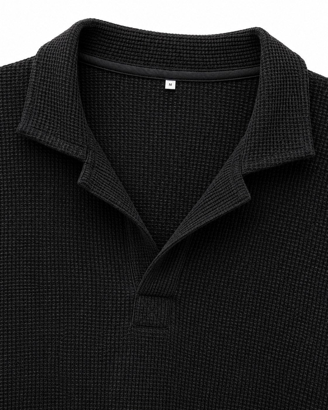 Midnight Waffle Knit Polo