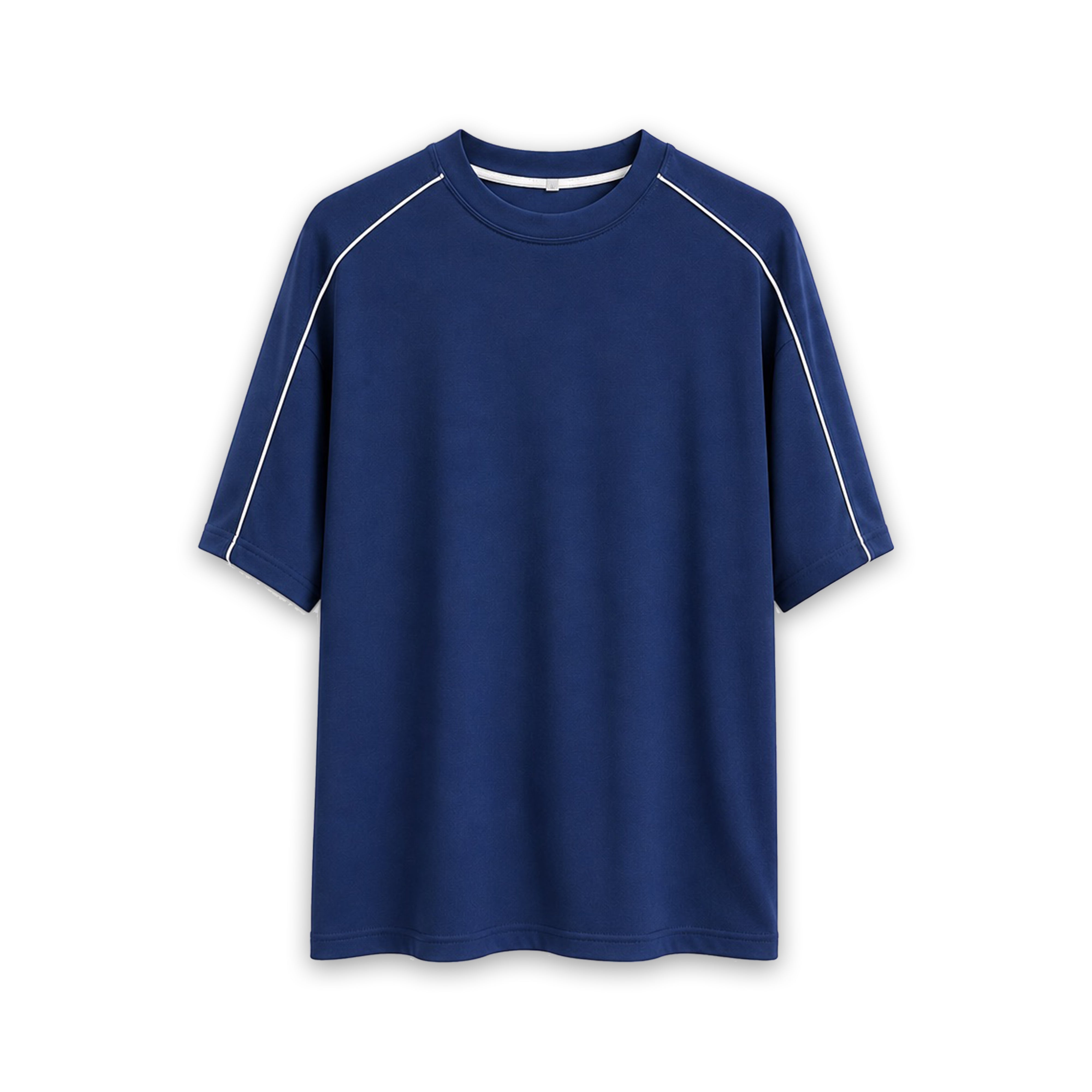 Raglan Piping Oversized Tee - Midnight blue