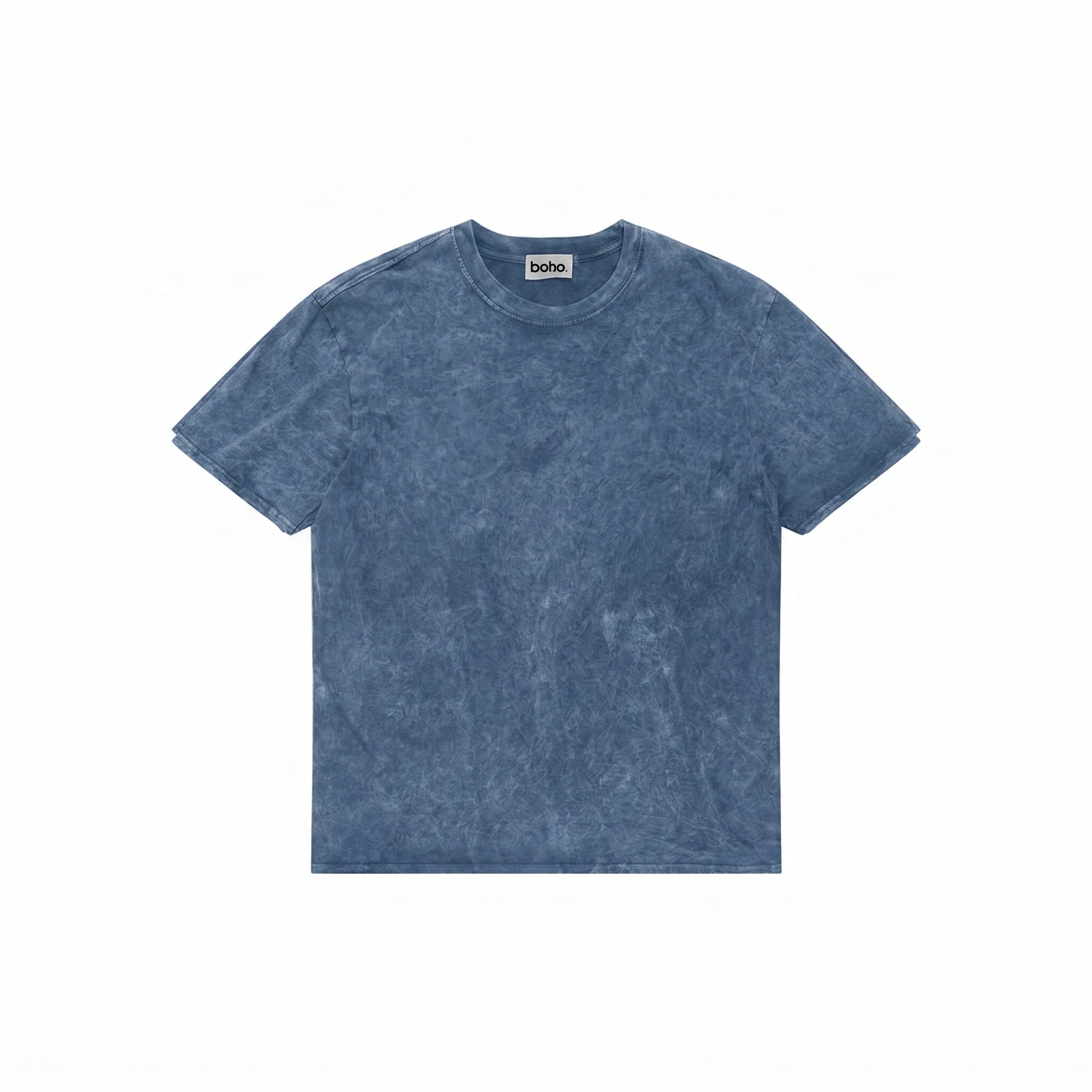 Vintage Acid Wash Oversized Tee - Storm Blue