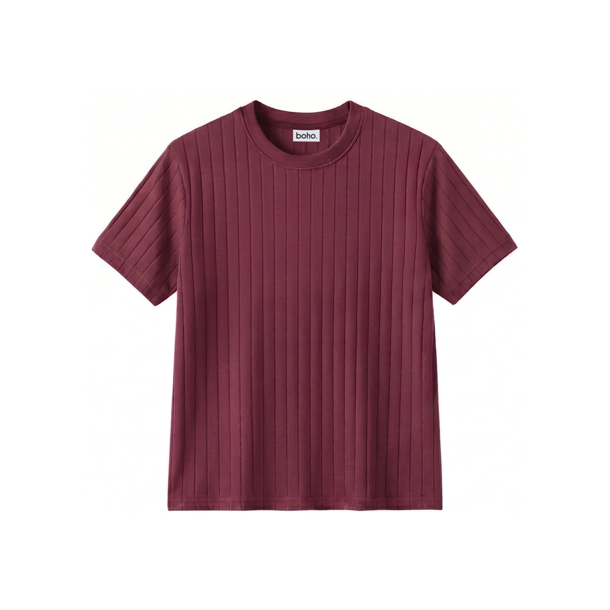 Burgundy Drop Needle T-Shirt