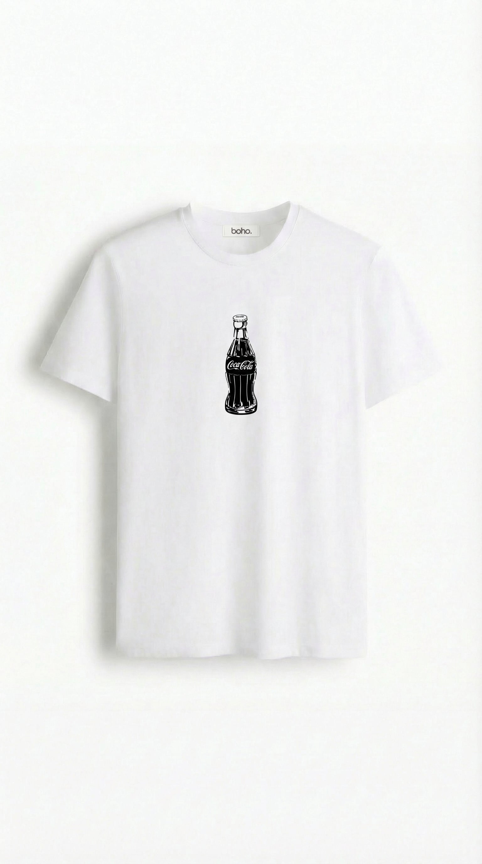 Coca-Cola White Round Neck T-Shirt