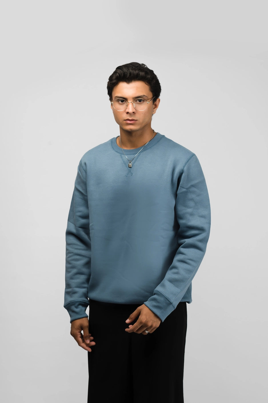 Grey blue sweatshirt hot sale