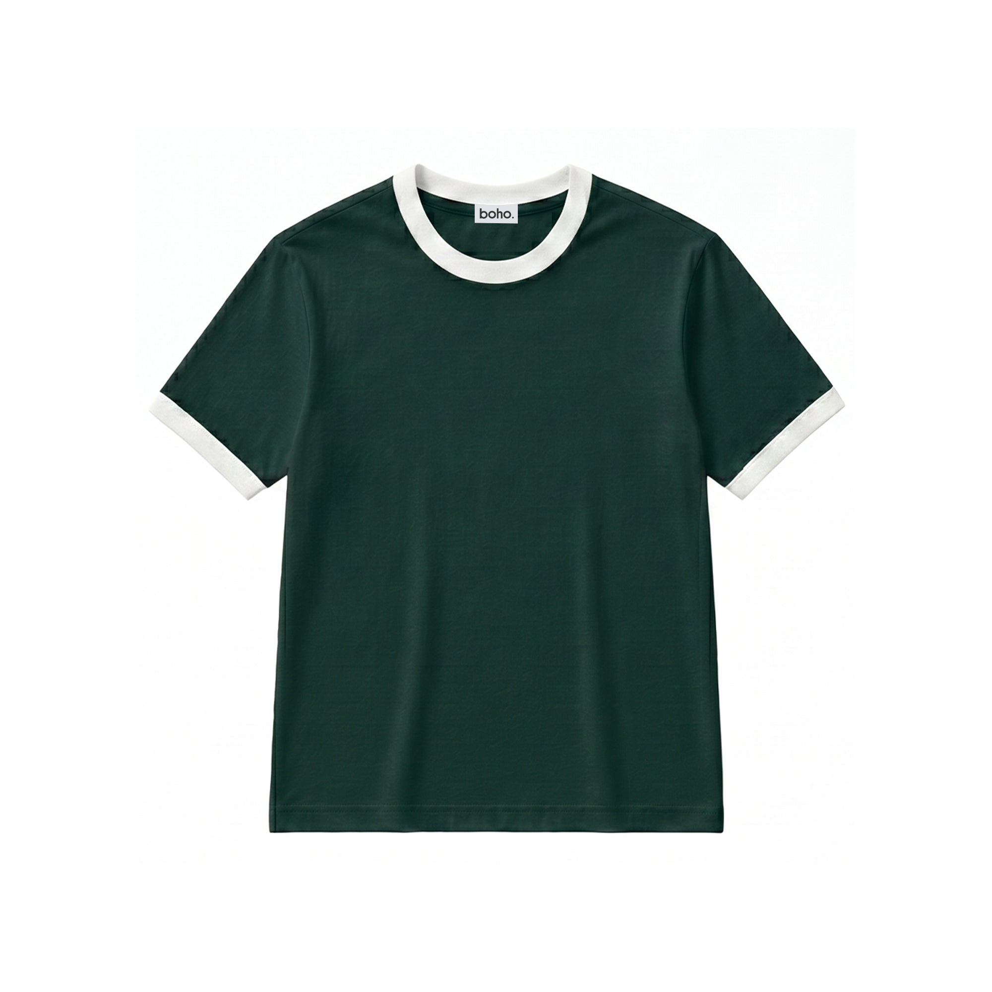 Classic Ringer Tee – Green & White
