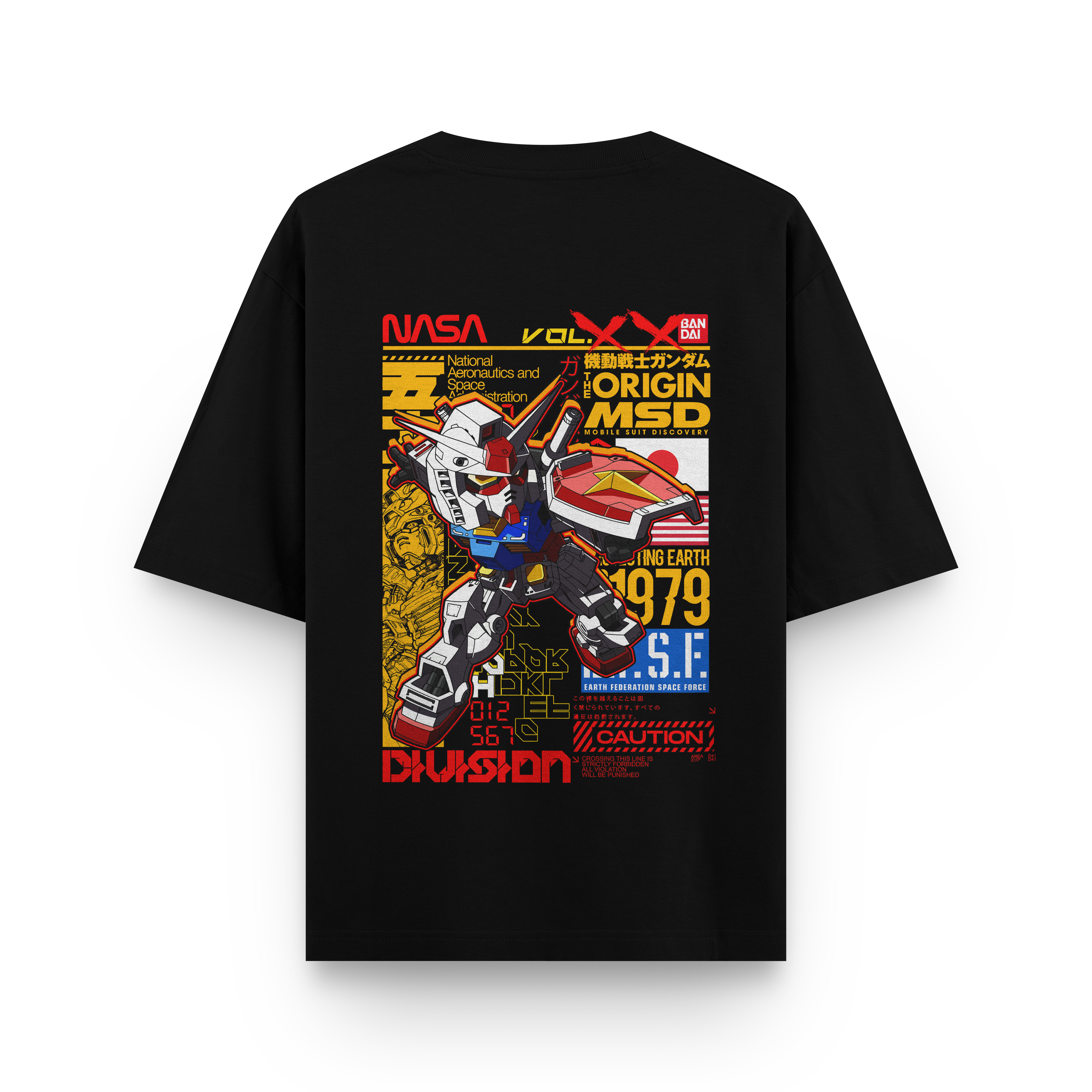 Gundam Origin NASA Oversized T-shirt (1979 Tribute Edition)