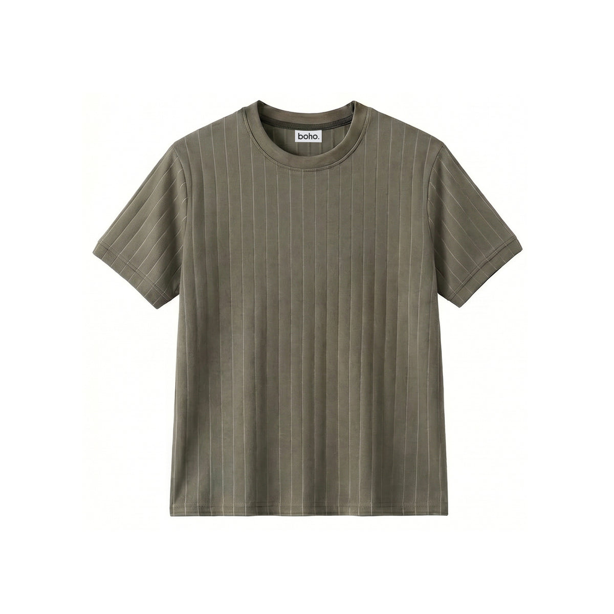 Olive Green Drop Needle T-Shirt