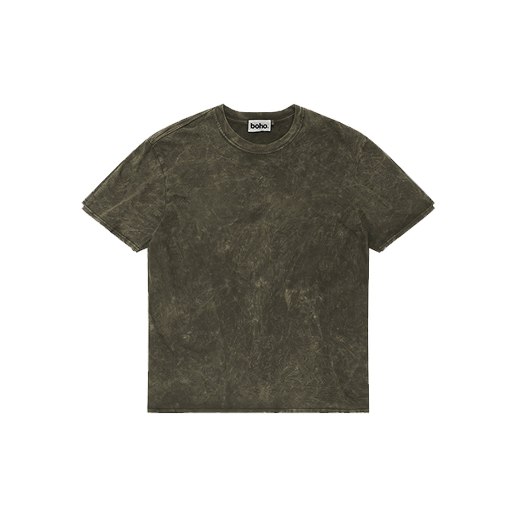 Vintage Acid Wash Oversized Tee - Sage Stone