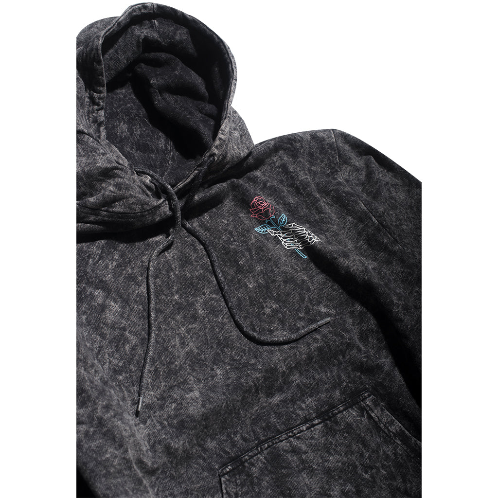 Love The Realest Acid Wash Hoodie