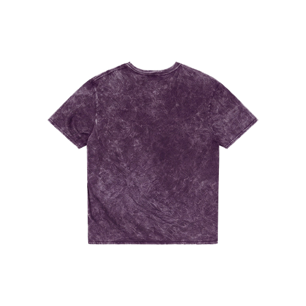 Vintage Acid Wash Oversized Tee - Dusty Plum