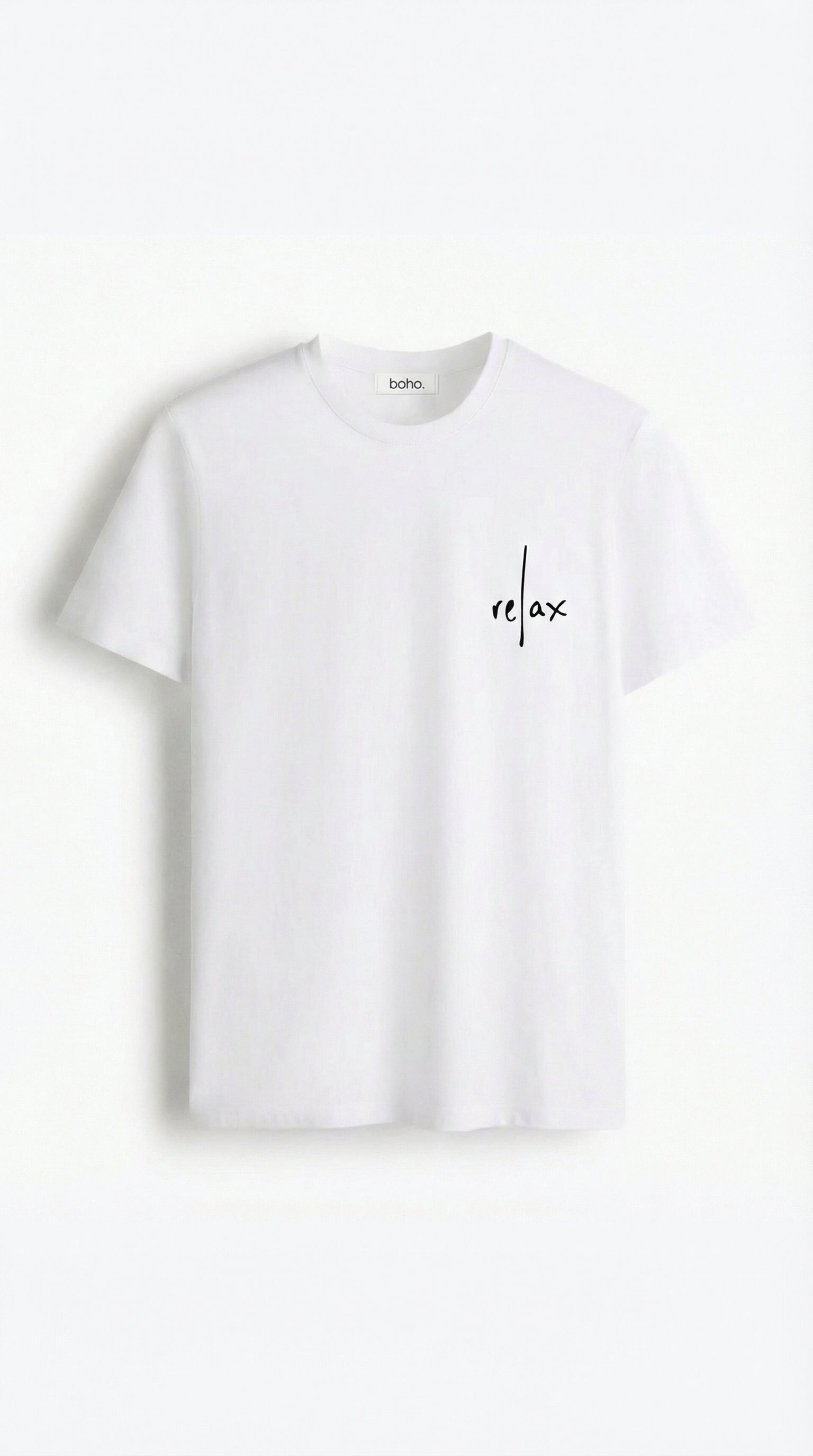 Relax Minimal White T-Shirt