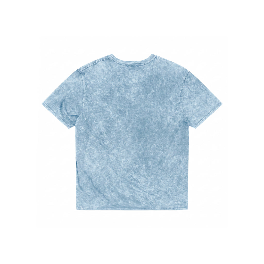 Vintage Acid Wash Oversized Tee - Sky Blue