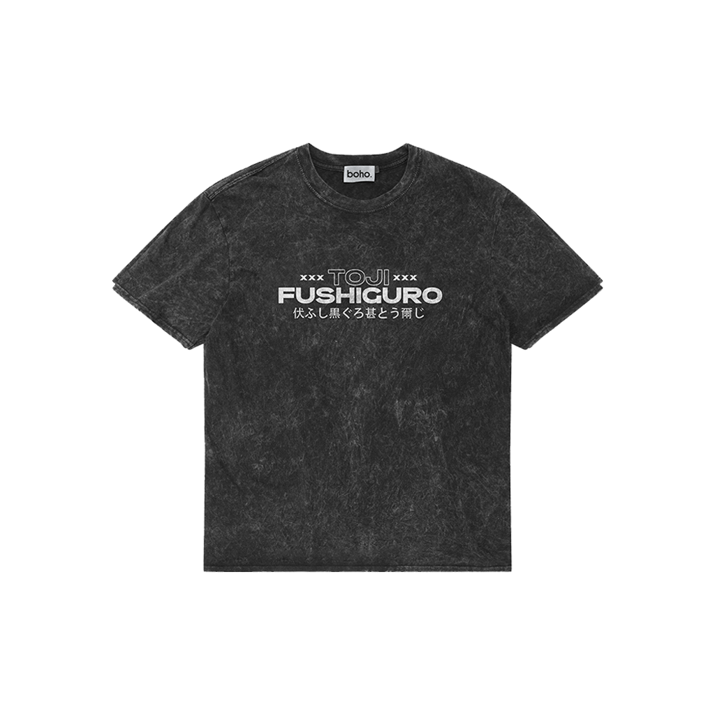 Toji Fushiguro Sorcerer Killer Oversized Acid wash T-shirt