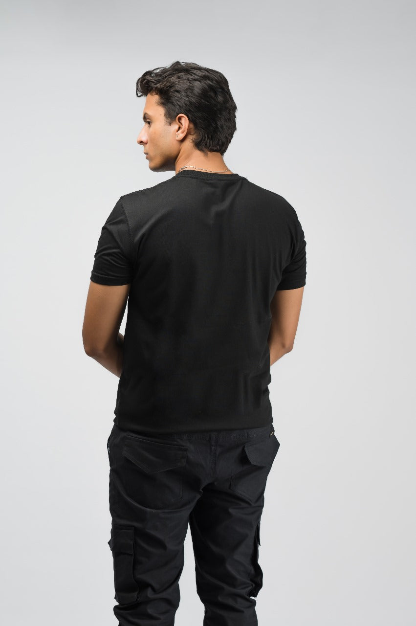 Black Solid T-shirt (Unisex)