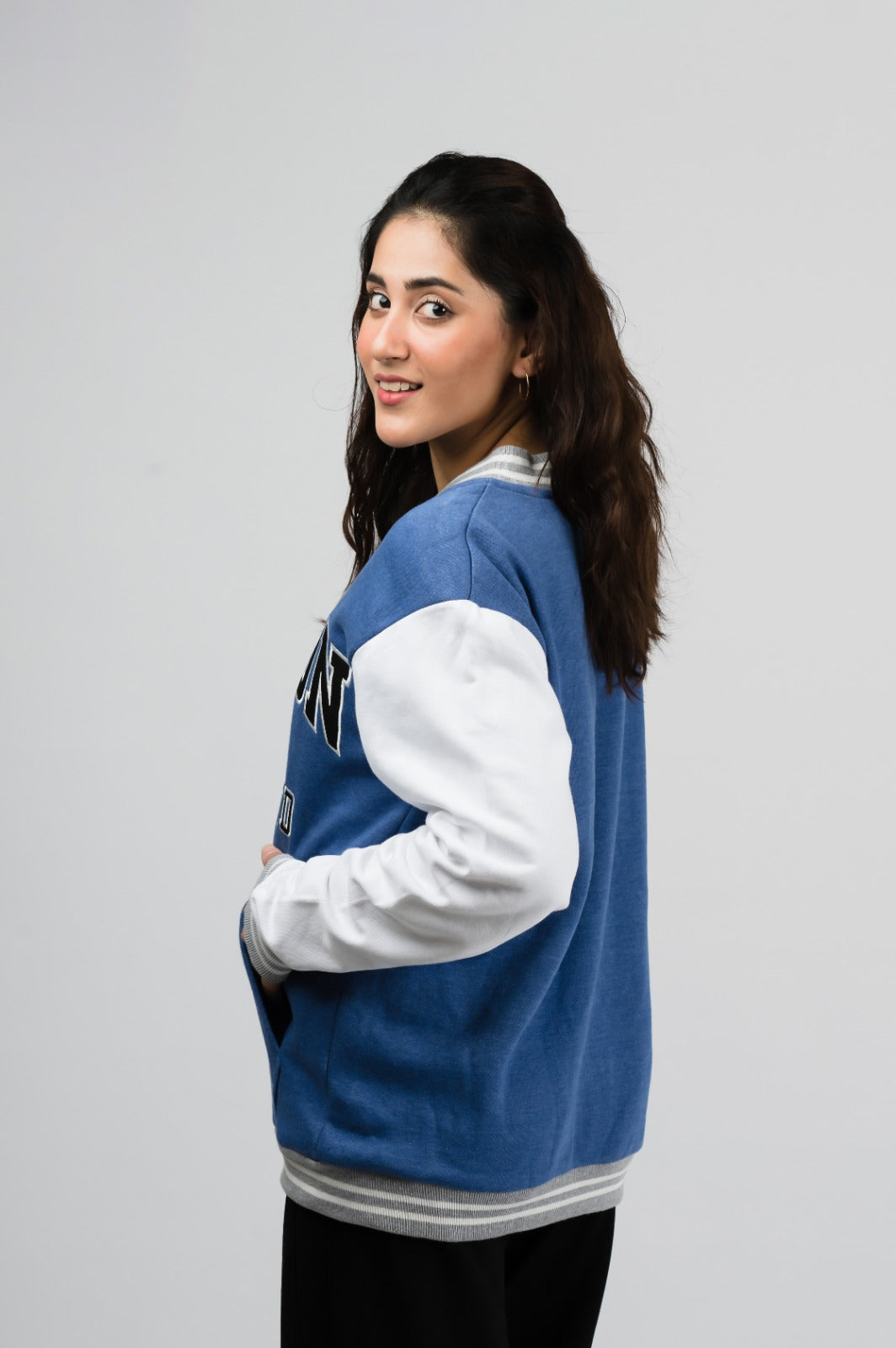London Blue Baseball Jacket (Unisex)