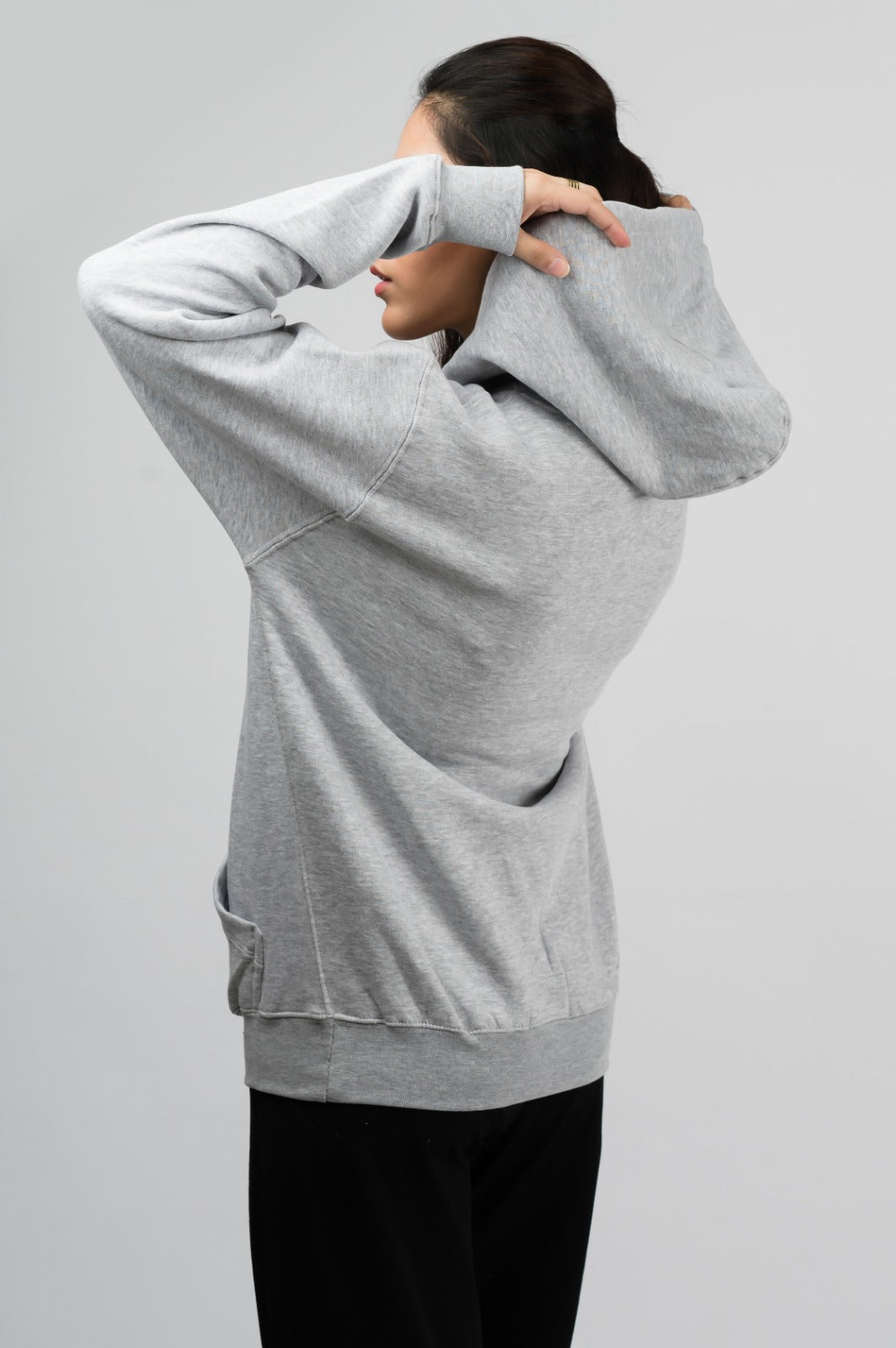 Grey Solid Hoodie (Unisex)