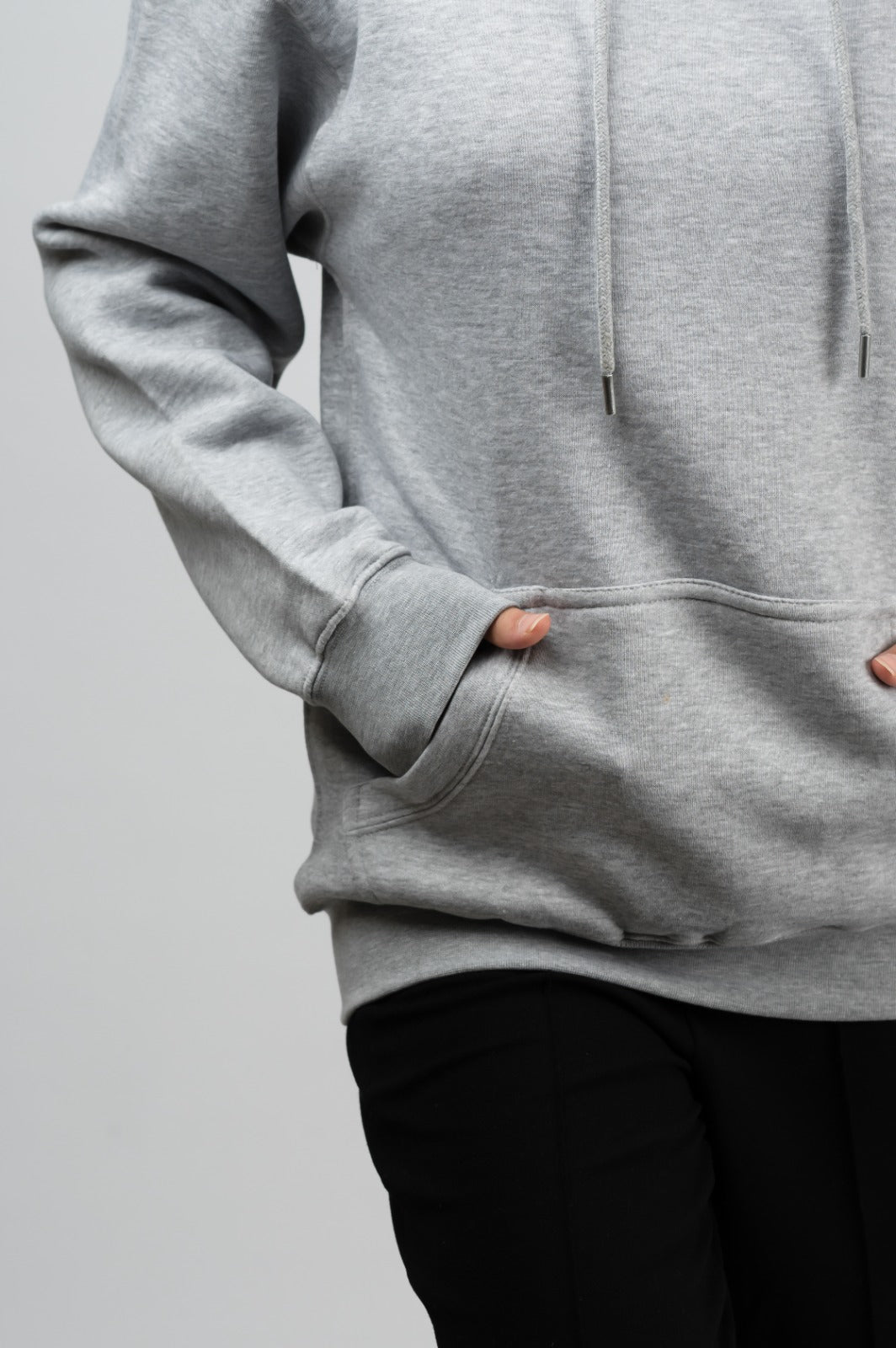 Grey Solid Hoodie (Unisex)