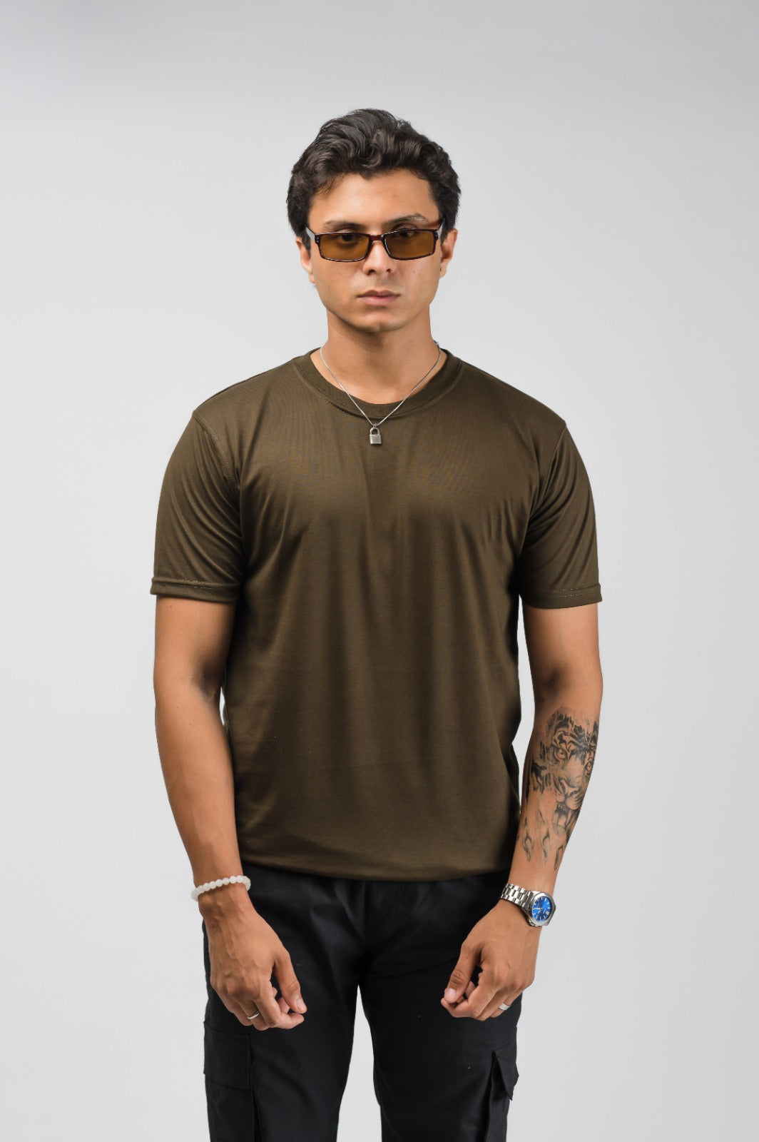 Olive green T-shirt