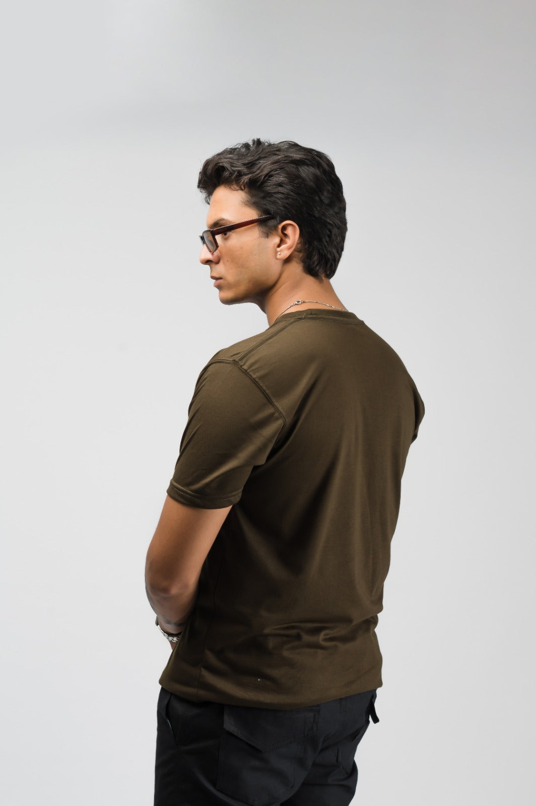 Olive green T-shirt