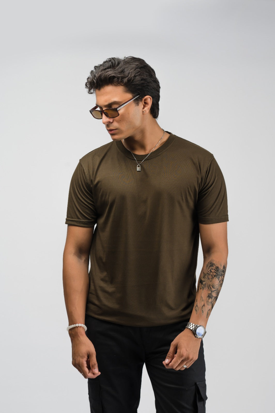 Olive green T-shirt