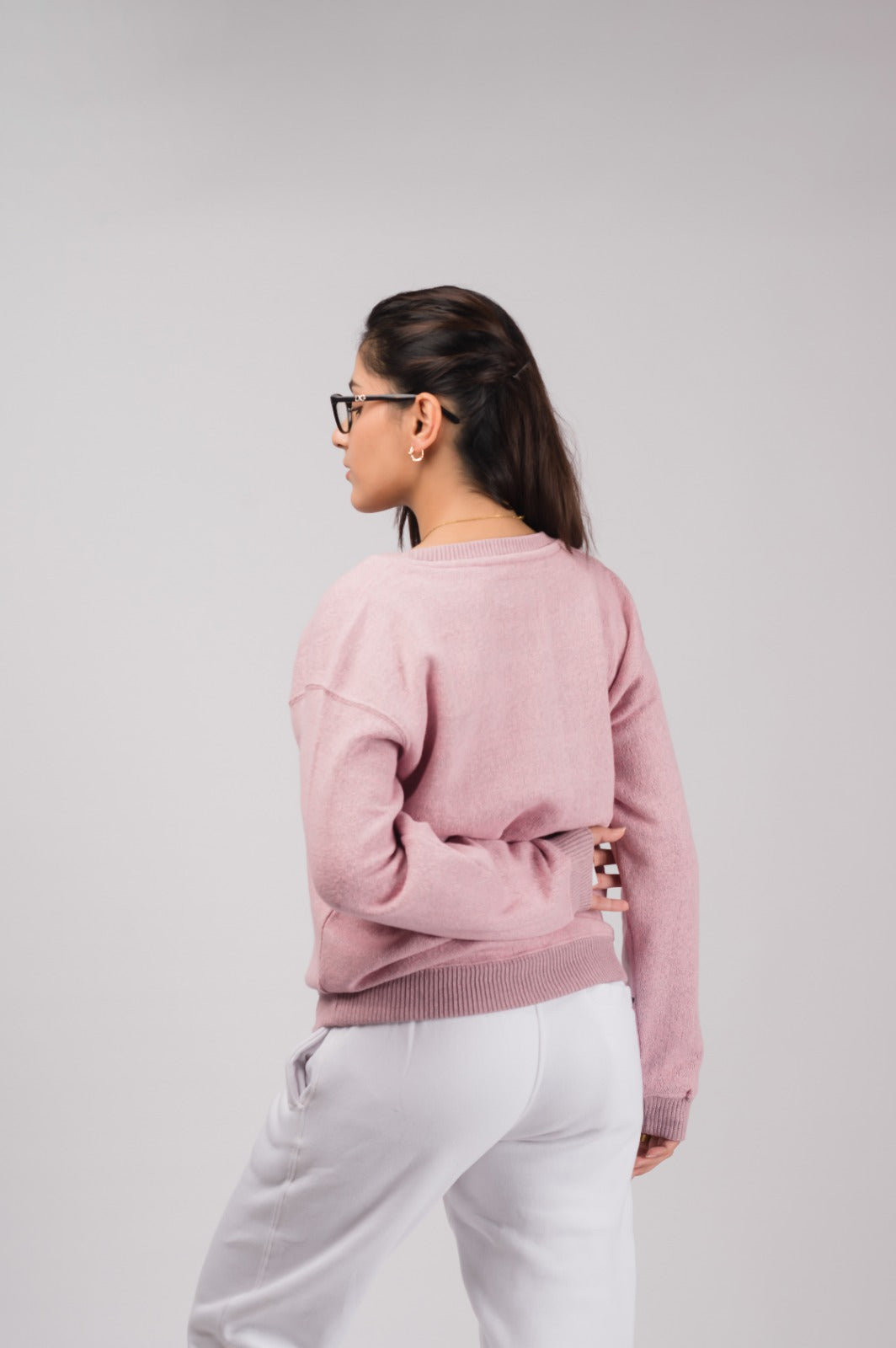Pink Six Flags Sweater - Women