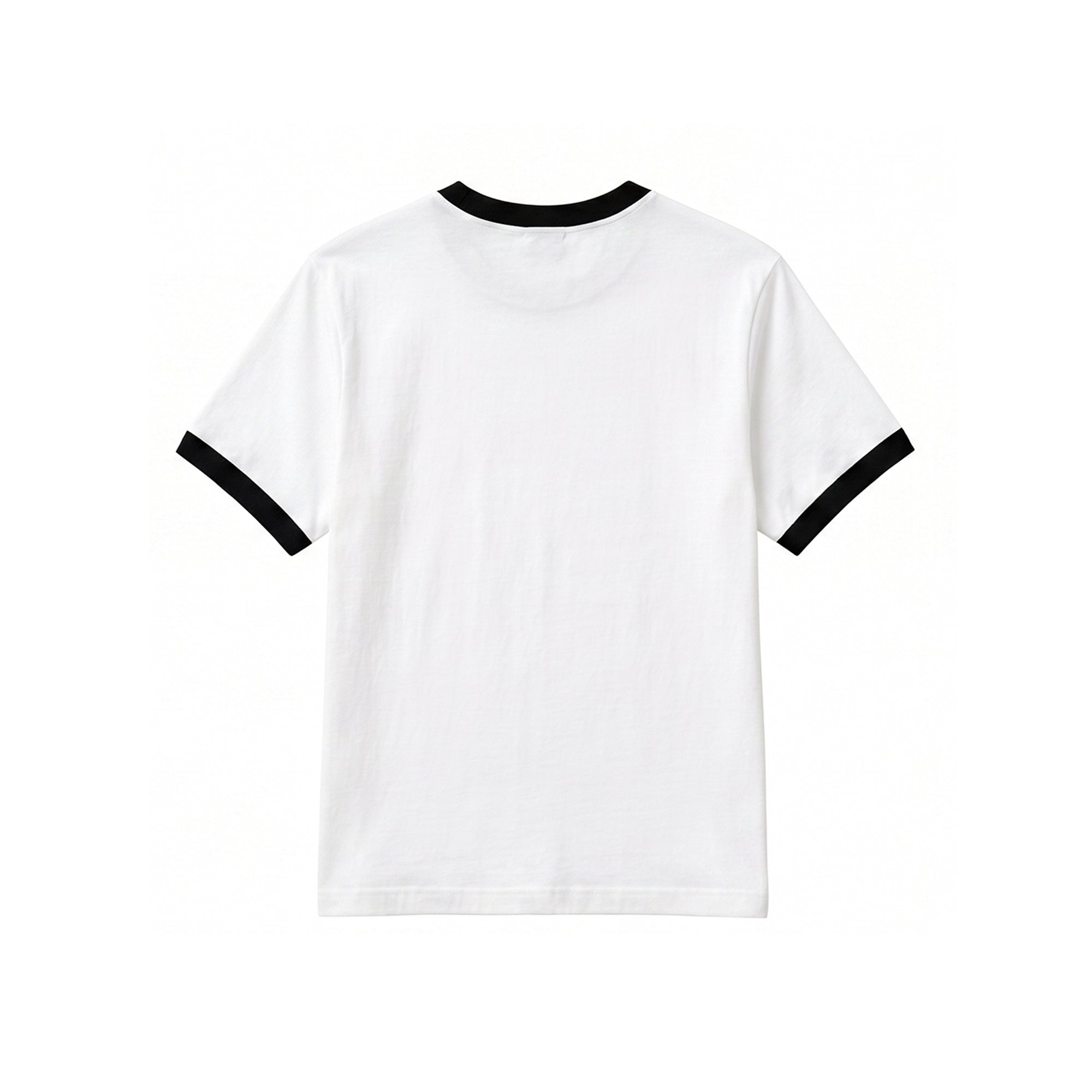 Classic Ringer Tee – White & Black
