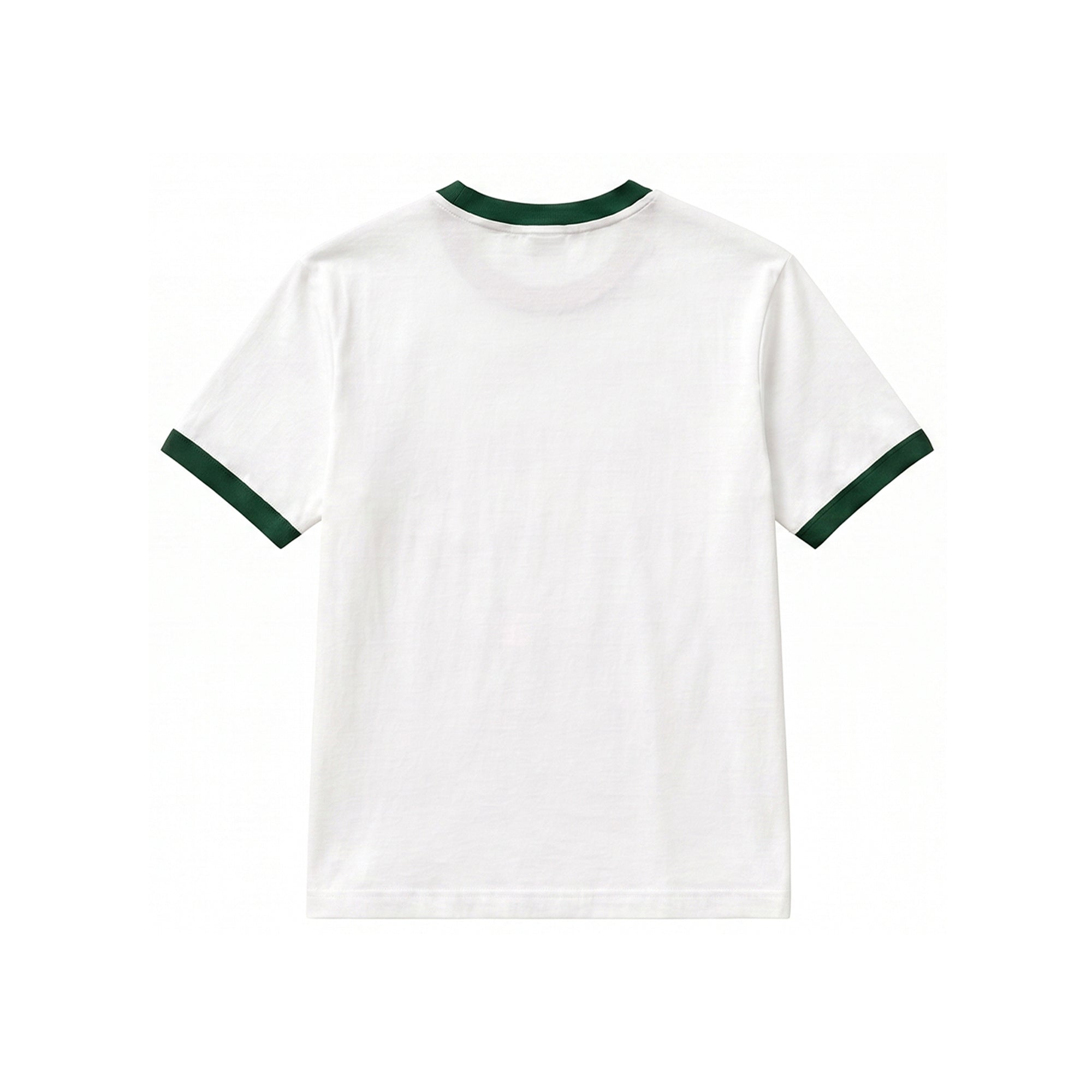 Classic Ringer Tee – White & Green