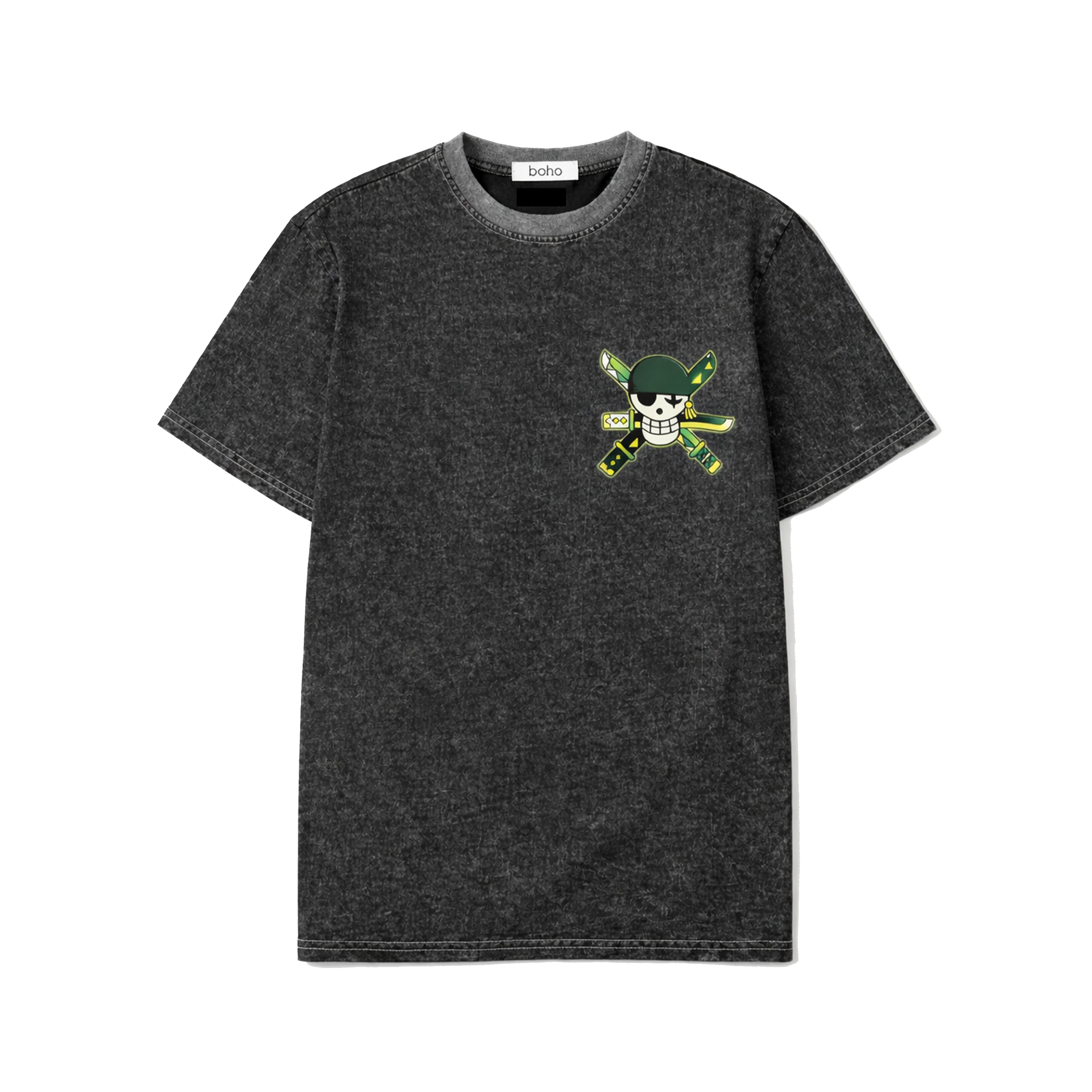 Zoro Acid Washed Oversized T-Shirt