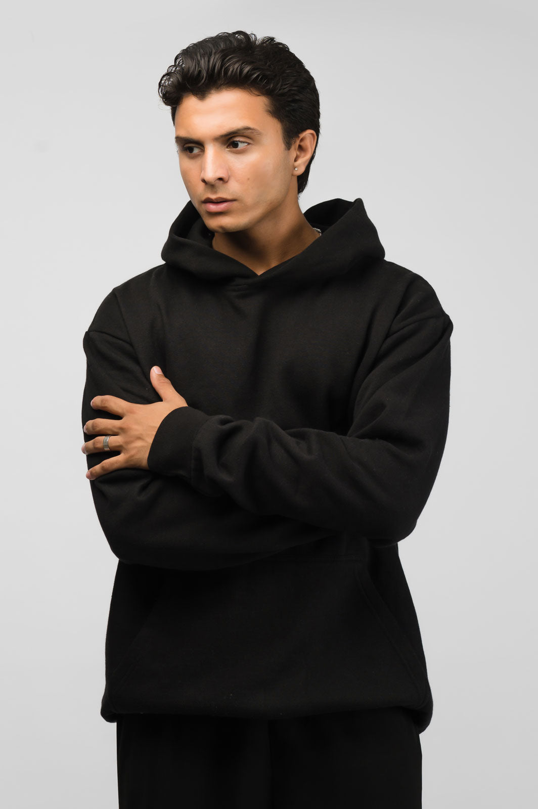 Black Solid Hoodie (Unisex)