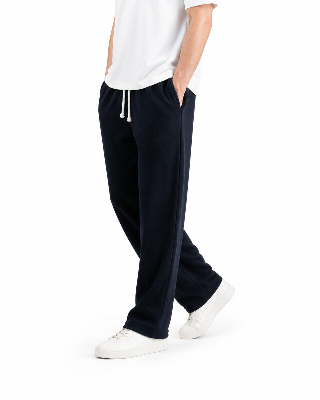 Essential Baggy Loose Trouser - Black