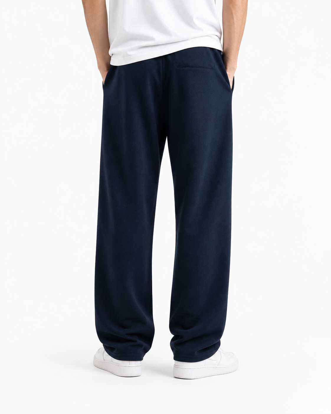 Essential Baggy Loose Trouser - Navy Blue
