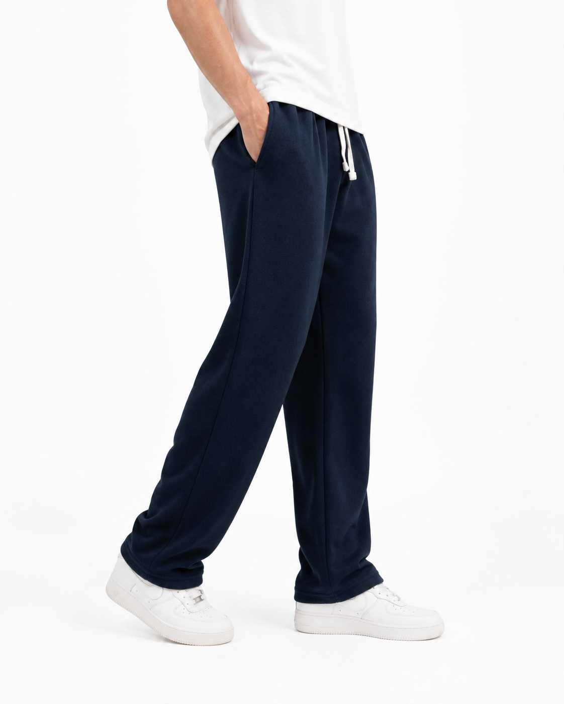 Essential Baggy Loose Trouser - Navy Blue