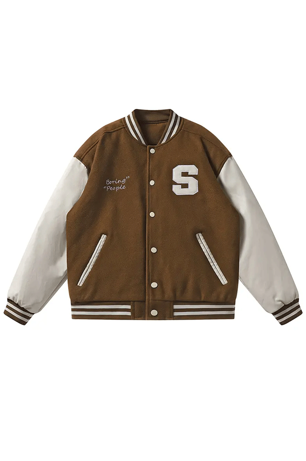 Brown Baseball Jacket