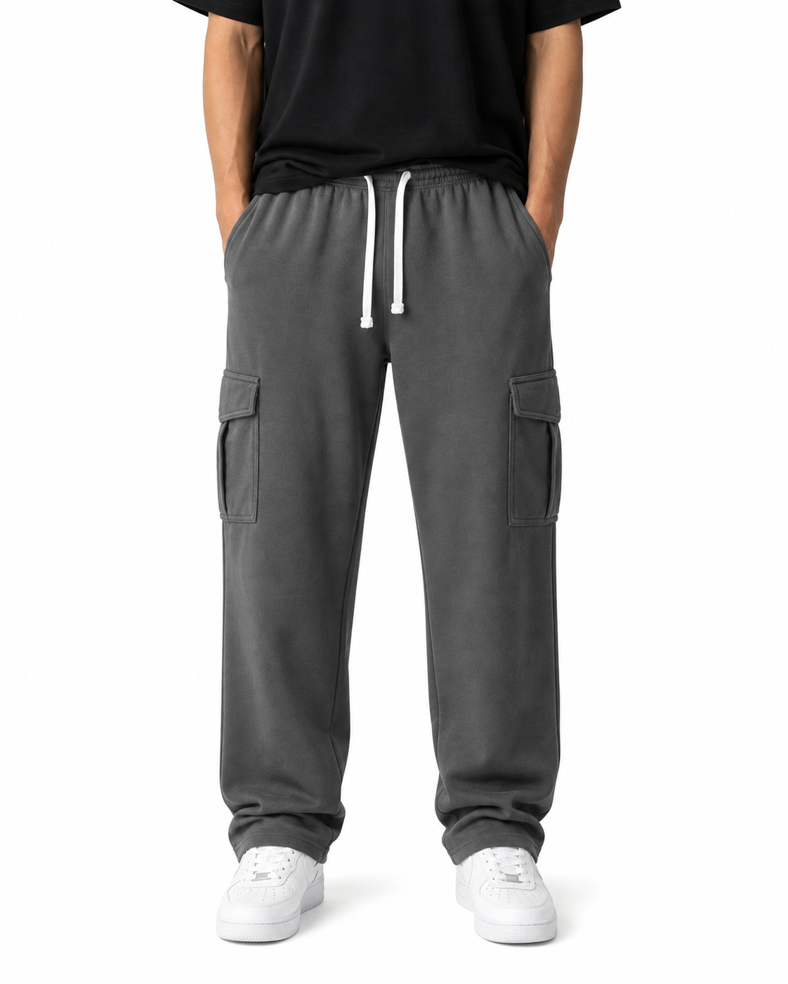 Essential Baggy Cargo Trouser - Grey