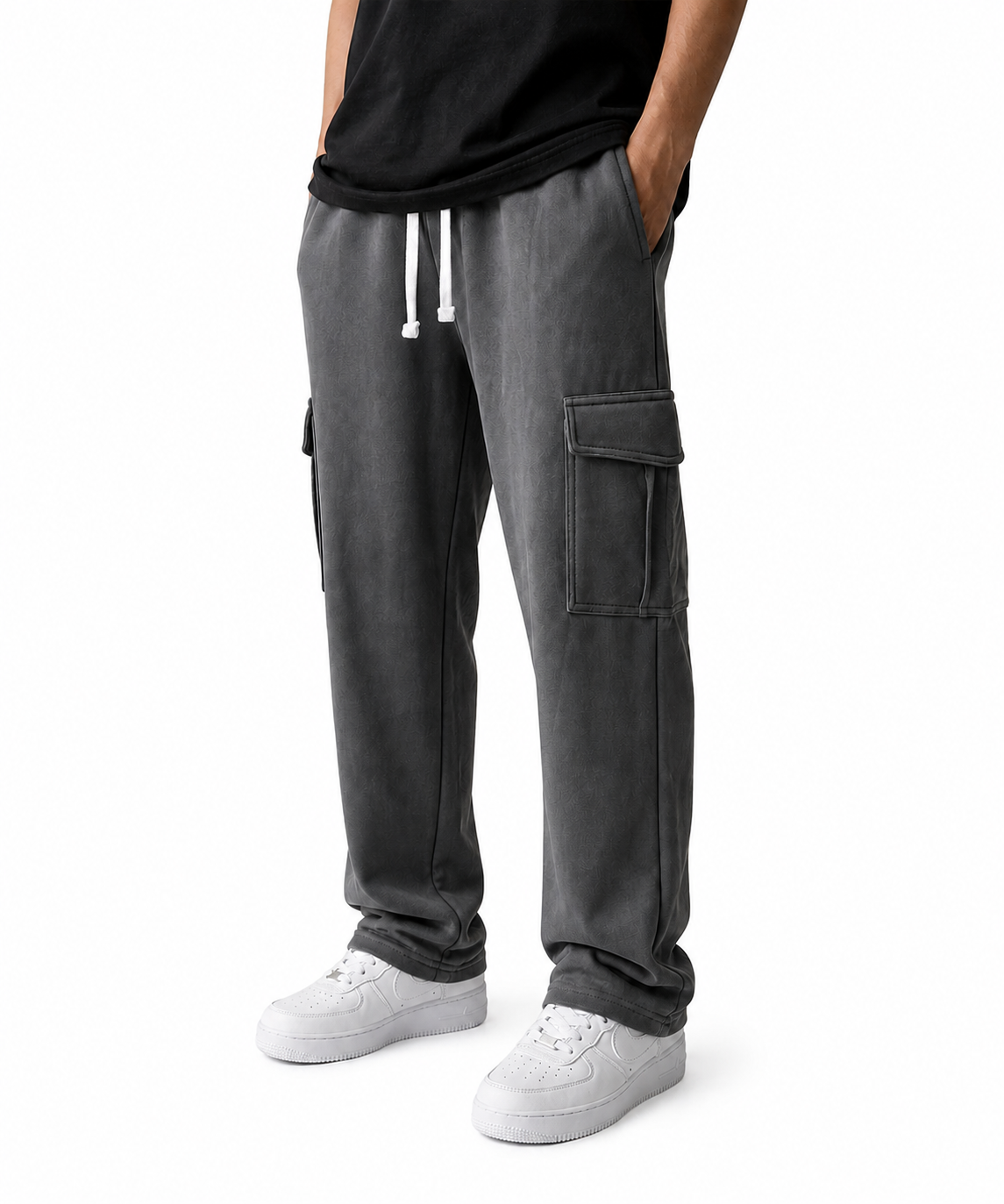Essential Baggy Cargo Trouser - Grey
